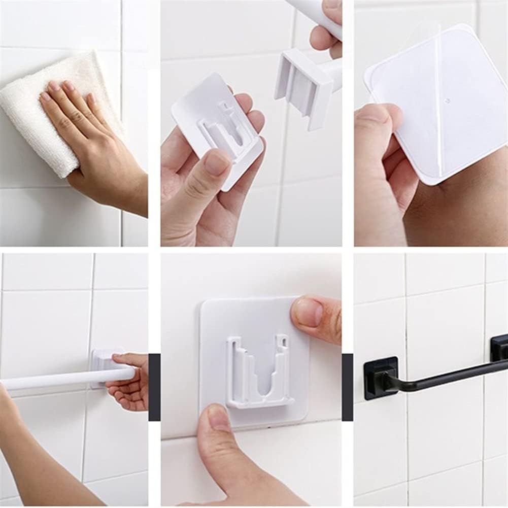 BOCbco Black Self-Adhesive Towel Rail