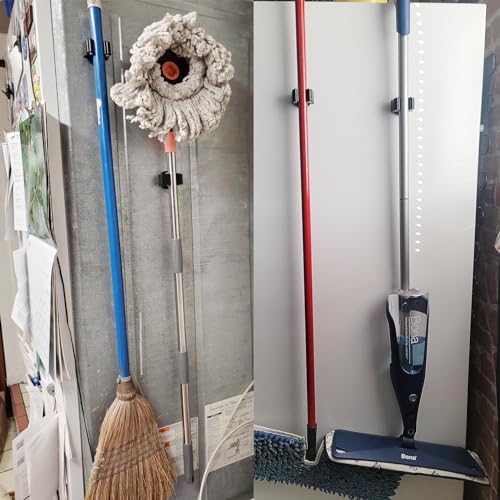 MUTUACTOR 4Pack Magnetic Mop Broom Holder