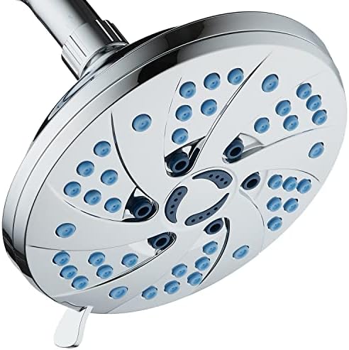 Hotel Spa High Pressure Spiral Rain Shower Head 6 Modes