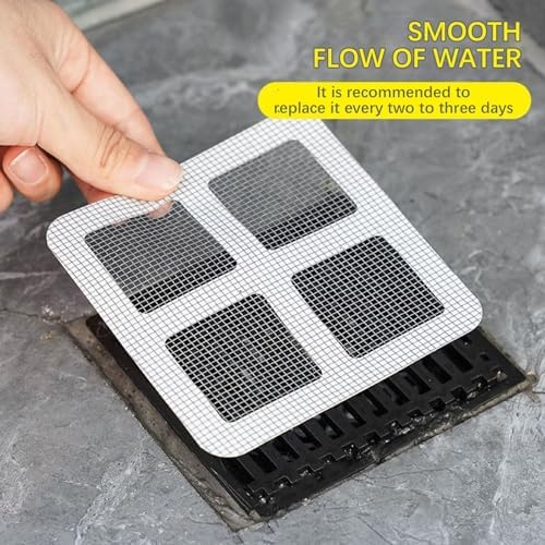 4 X 4 Disposable Hair Catcher Drain Sticker