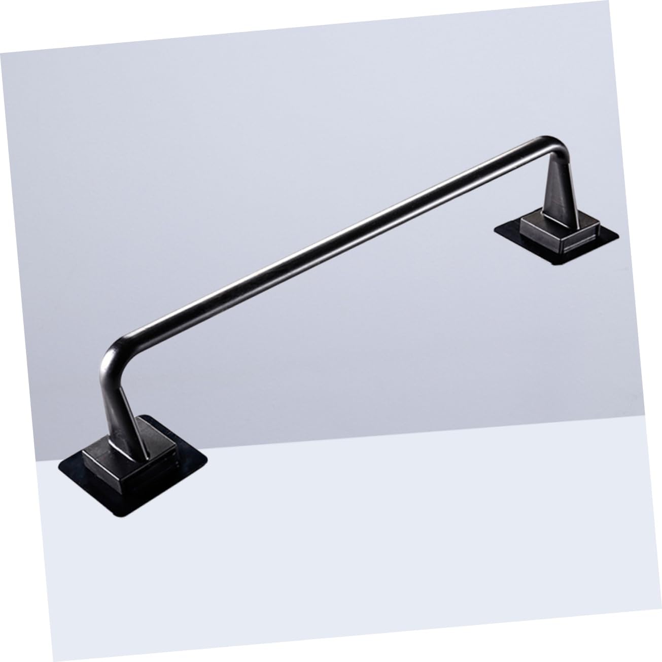 Heavy Duty No Drill Plastic Towel Bar Black