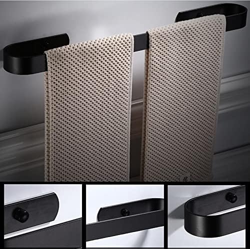 TYZK 30cm Black Aluminum Towel Bar 1