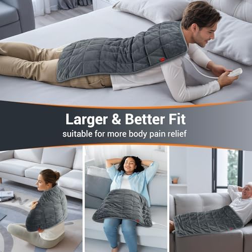 Comfytemp Weighted Heating Pad for Back Cramps