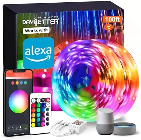 DAYBETTER Smart WiFi LED Strip Lights 100ft