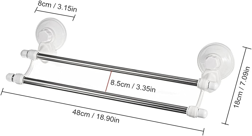 BOCbco Towel Rail Wall Mounted Self-Adhesive 1