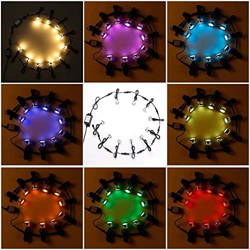 Sumaote 10pcs LED Deck Light Kit - WiFi Smart RGBW Recessed Landscape Lighting