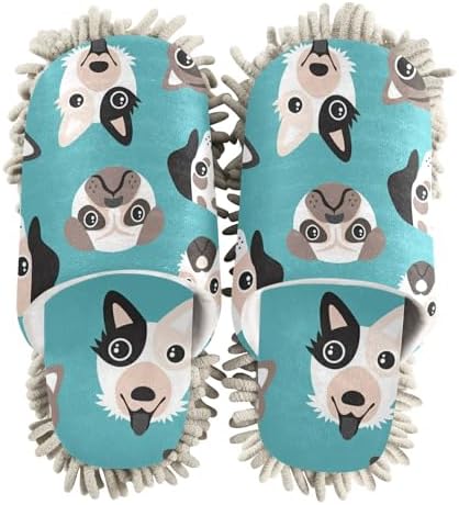 Sinestour Mop Slippers for Floor Cleaning - Unisex Microfiber Dusting Slippers