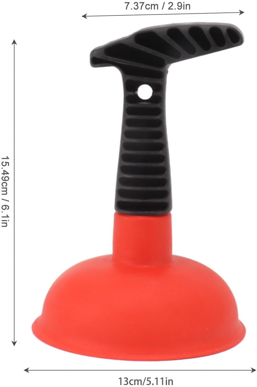 Mini Sink Plunger with Short Handle for Quick Drain Unclogging