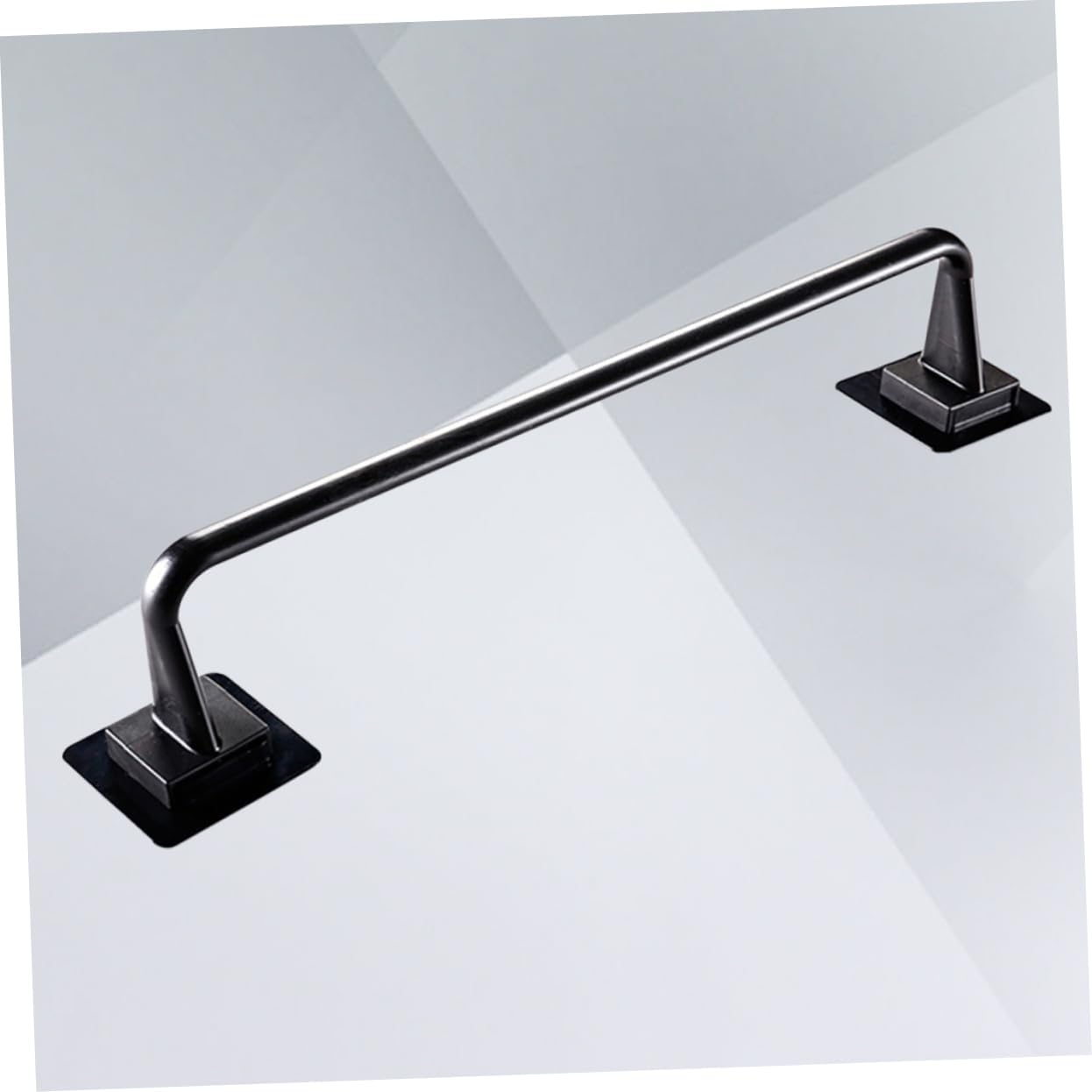 TEHAUX Modern Single Towel Holder Black No Drill Design