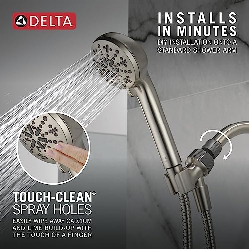 Delta 4-Spray Handheld Shower Head Brushed Nickel 25 GPM 75413DSN