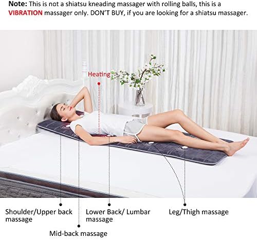 COMFIER Full Body Massage Mat with Heat and Vibration 1