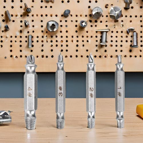 Damaged Screw Extractor Set for Stripped Screws Nuts Bolts