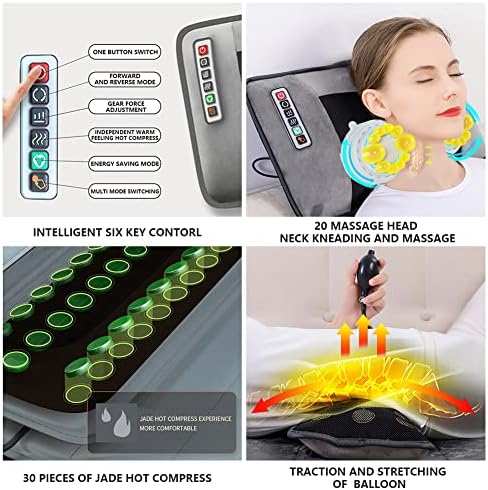 ENKUODE Full Body Massage Mat with Heat