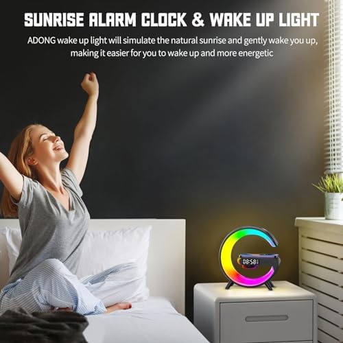 LED Atmosphere Lamp with Bluetooth Speaker and Charging Function