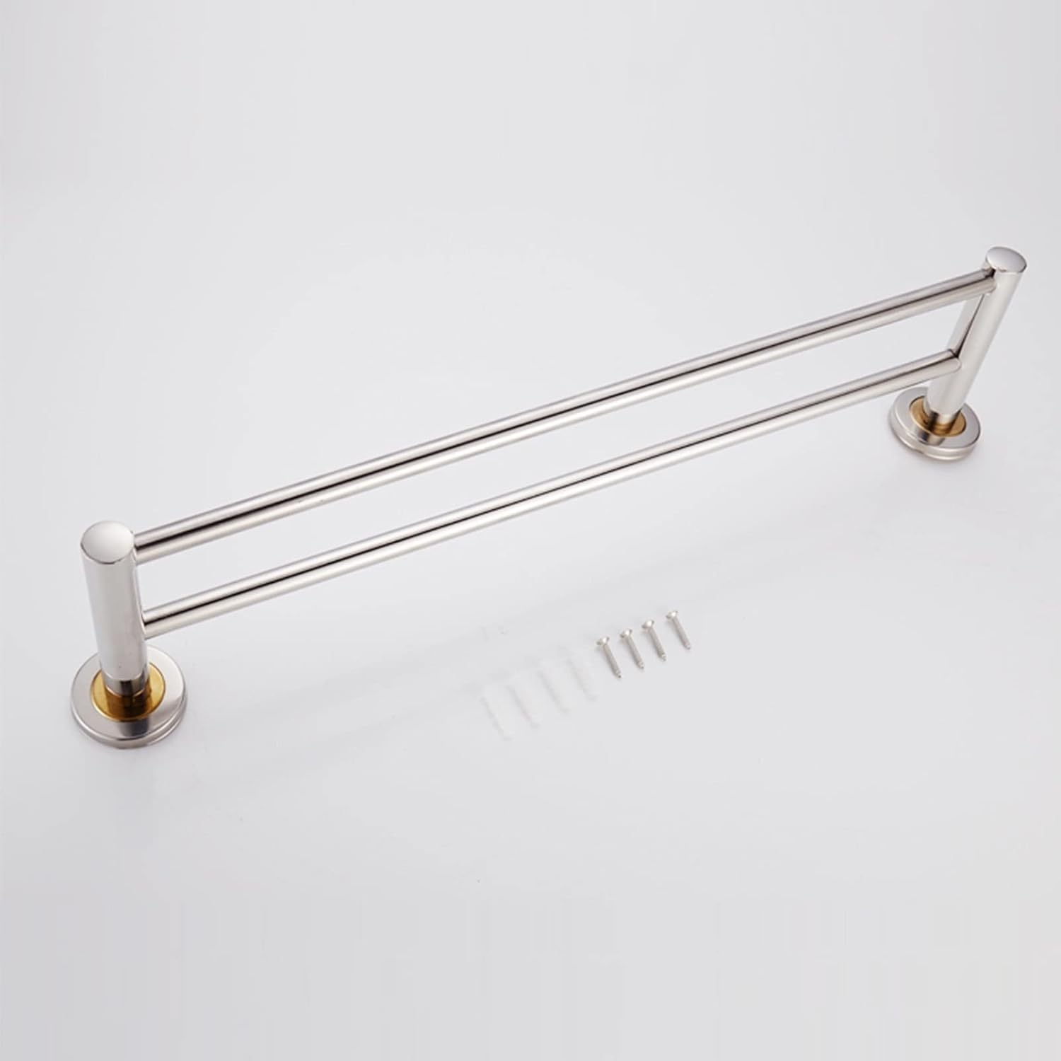 KAREFRI 40cm Double Towel Rail in Stainless Steel