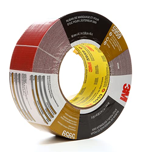 3M Outdoor Masking Tape 5959 48mm x 411m Red 1