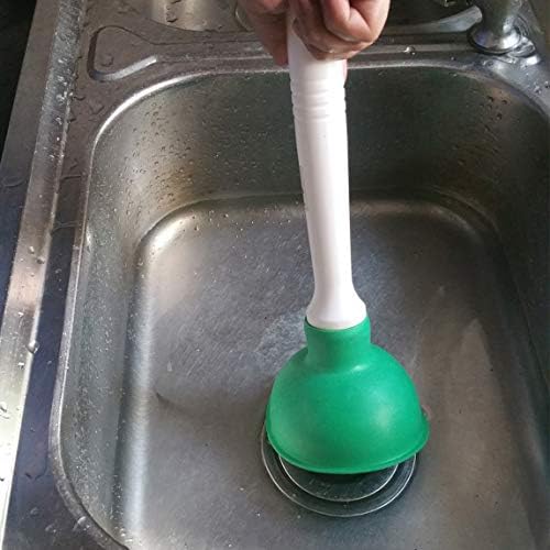 Coralpearl Drain Plunger 4 Inch Compact Unclogger Green