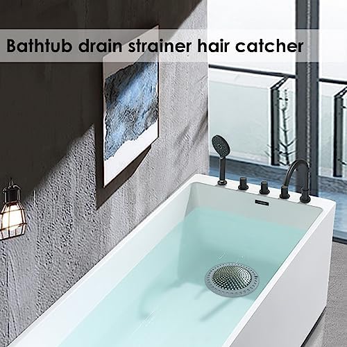 Huntonry Drain Hair Catcher 304 Stainless Steel with Silicone Edge