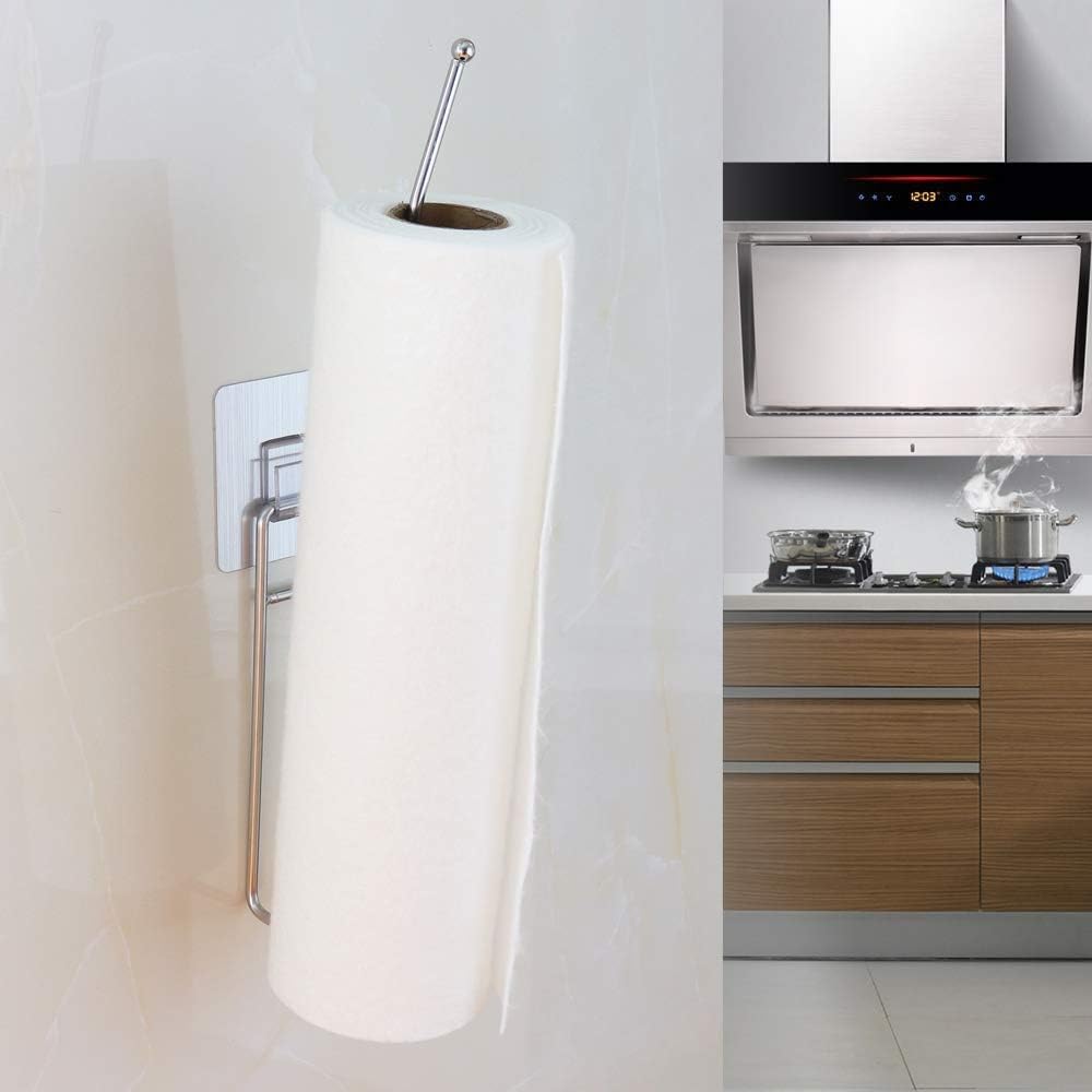 XENOTY Stainless Steel Towel Bar with Magic Adhesive Pad