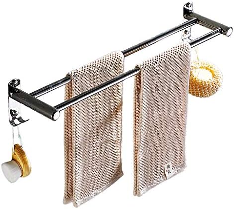 Stainless Steel Double Towel Bar Holder with 50Cm Length