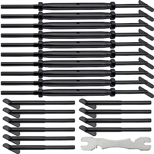 Black Cable Railing Hardware Kit for Metal Posts