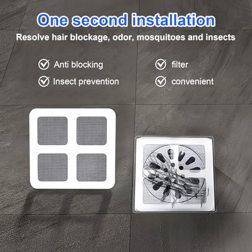 Kleeblatt 50pc Disposable Drain Covers for Shower and Bathtub