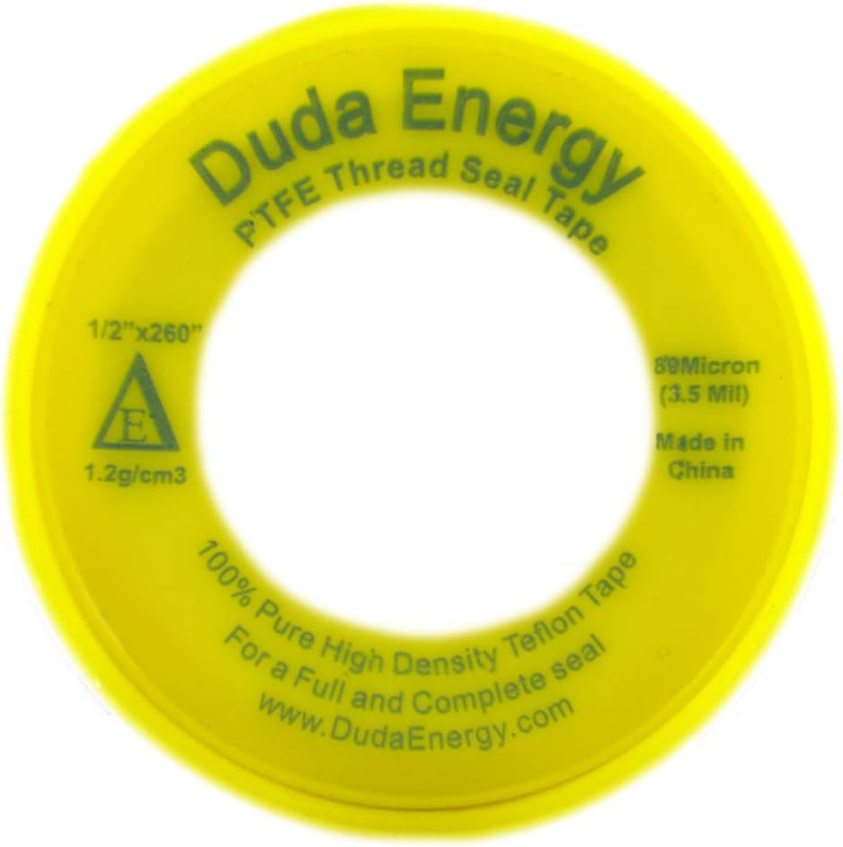 Duda Energy 250 Rolls Yellow Teflon Seal Tape 34 x 260