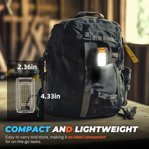 Innofox 2Pack LED Rechargeable Magnetic Work Light 40W 1500 Lumens