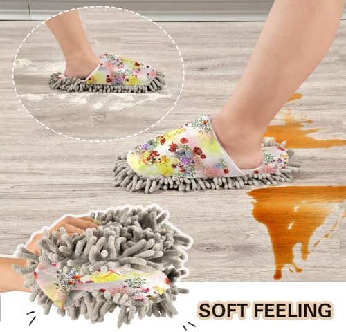 Kigai Microfiber Slippers with Flower Design for All Seasons