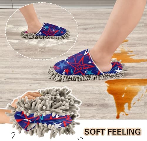 Sinestour Stars Mop Slippers for Floor Cleaning 1