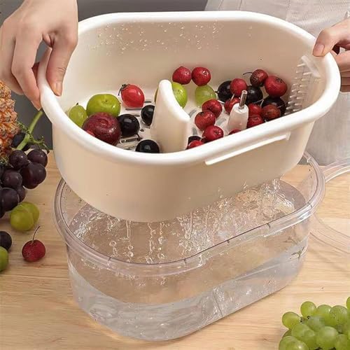 Portable Fruit Scrubbers with LIDS - Green 1