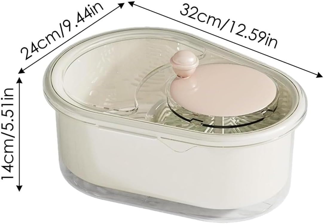 Fruit Cleaner Spinner with Brush for Kitchen