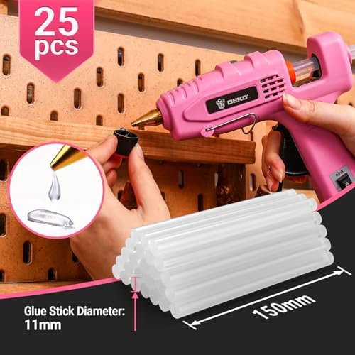 DEKOPRO Heavy Duty Dual Temp Hot Glue Gun Kit