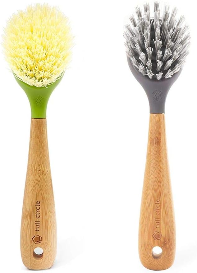 Full Circle Dish Brush Set - Cast Iron Dish Brushes