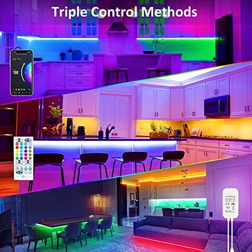 Maylit 10 PCS Smart RGB Under Cabinet Lights Kit