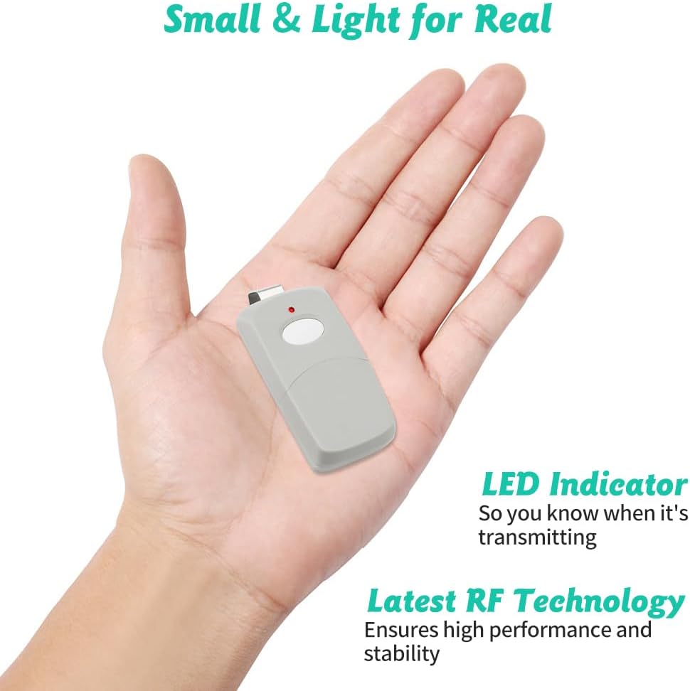Garage Door Opener Remote Control 2 Pack with 10 Dip Switch