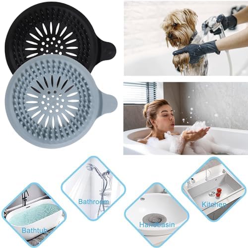 MaoMaoCha Hair Catcher with Suction Cups 2 Pack