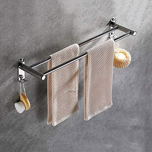 Stainless Steel Double Towel Bar Holder with 50Cm Length