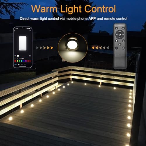 Sumaote 10Pcs LED Deck Light Kit with WiFi Control