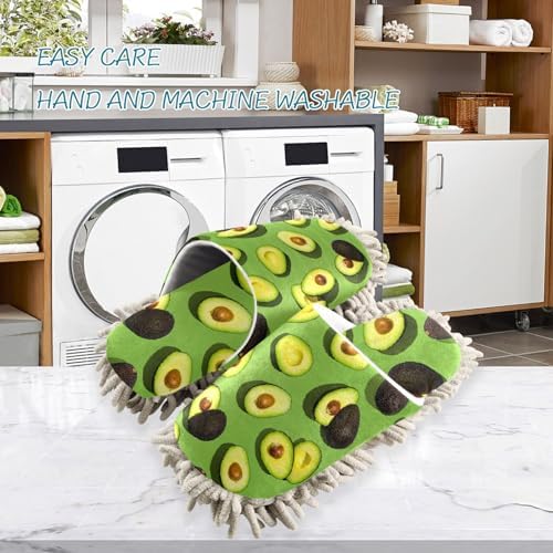 Sinestour Avocado Mop Slippers for Floor Cleaning
