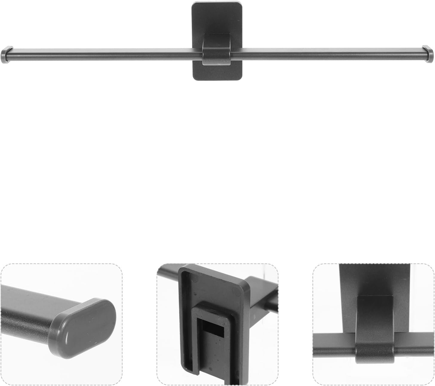 Wakauto Wall-Mounted Towel Rack No Drilling 1
