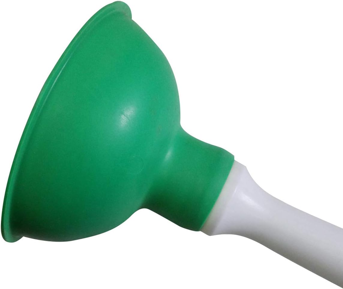 Coralpearl Drain Plunger 4 Inch Compact Unclogger Green