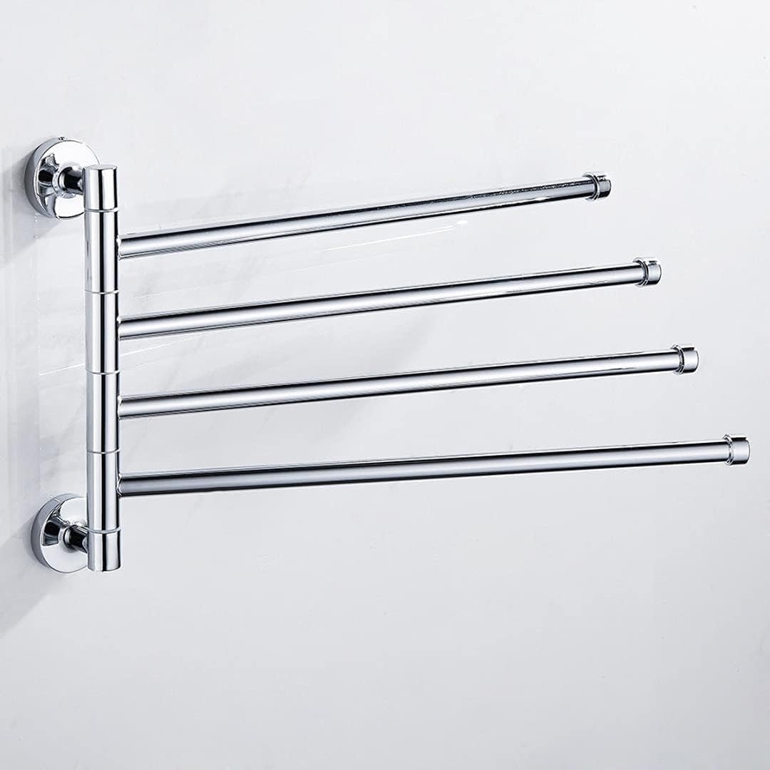 BOCbco 1Pc Stainless Steel Swivel Towel Rail with 4 Arms