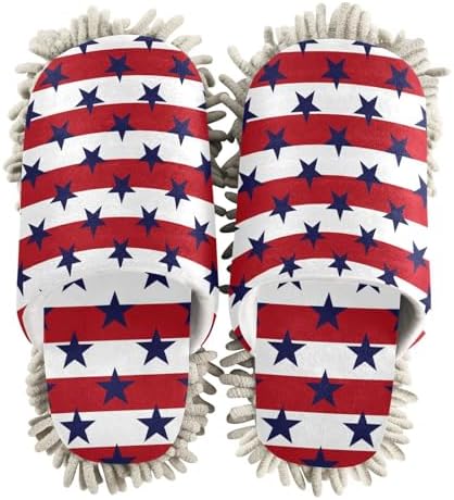 Sinestour Mop Slippers with Microfiber Pads for Floor Cleaning