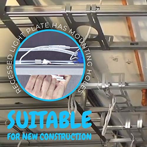 OHLECTRIC 6 Pack Recessed Light Mounting Plate