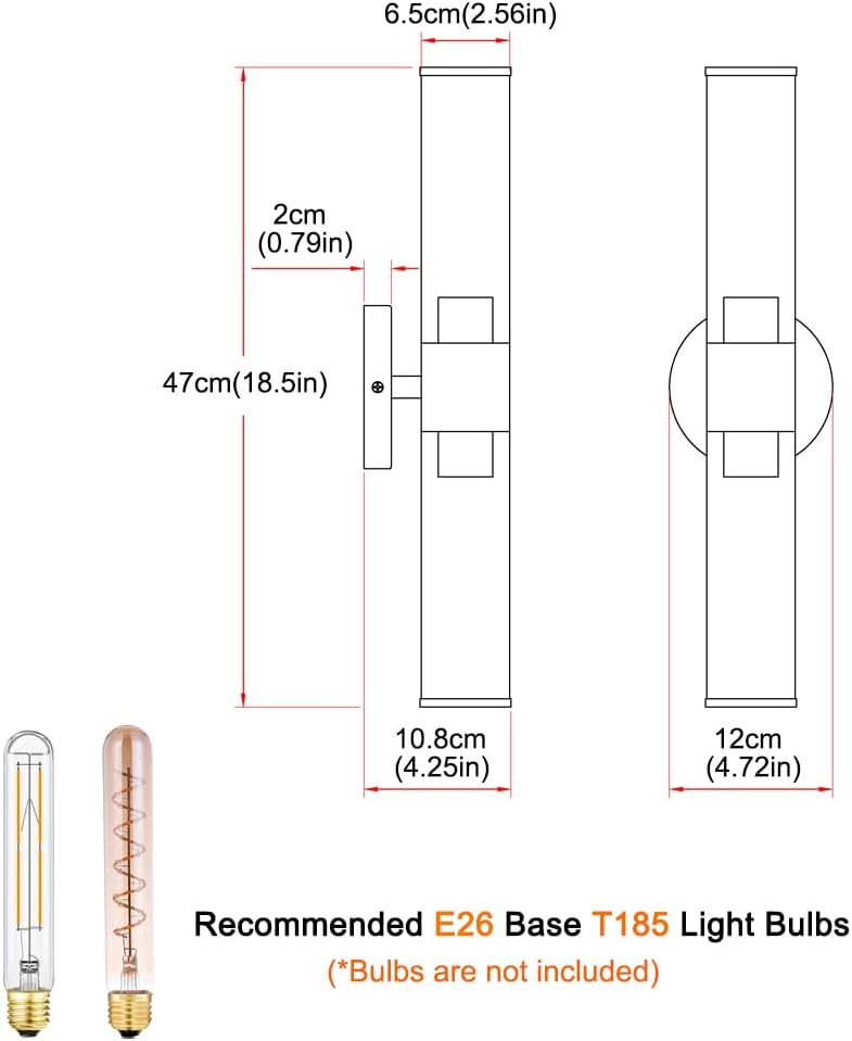 Daunton Matte Black Wall Sconces Set of Two