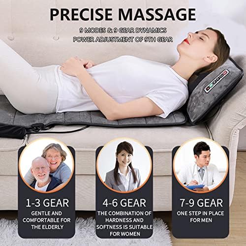 ENKUODE Full Body Massage Mat with Heat