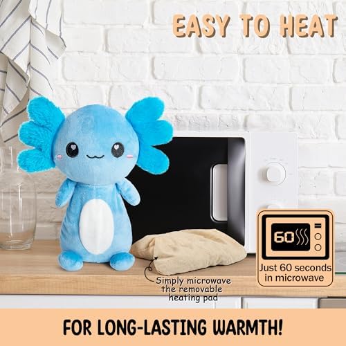 Happy Fuel Axolotl Microwavable Heating Pad