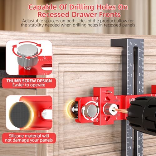 Enhanced Cabinet Hardware Jig for Handles and Pulls