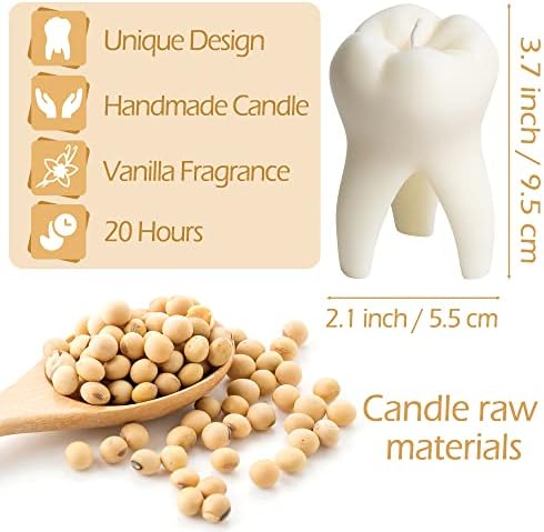 Zainpe Vanilla Dental Candle with Unique Design